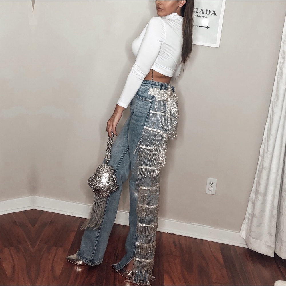 Custom Embellished Jeans